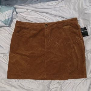 Brown Corduroy Skirt